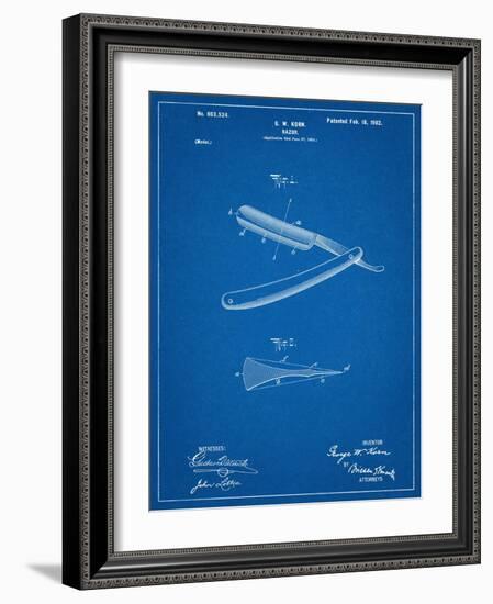 Shaving Razor Patent-null-Framed Art Print