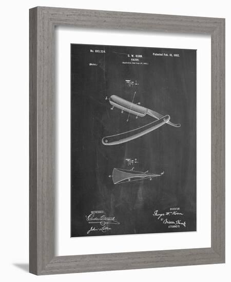 Shaving Razor Patent-null-Framed Art Print