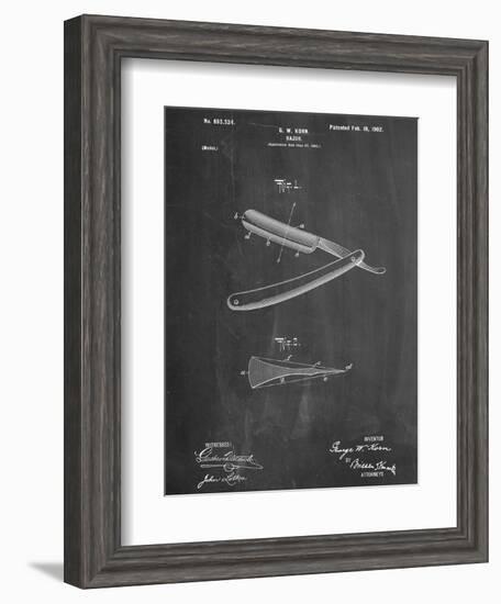 Shaving Razor Patent-null-Framed Art Print