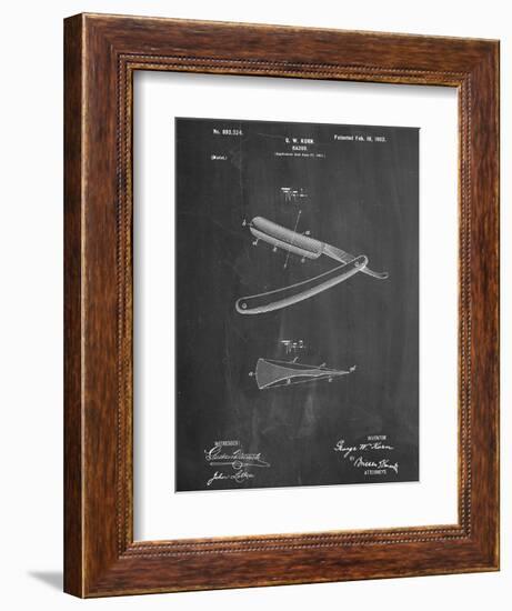 Shaving Razor Patent-null-Framed Art Print