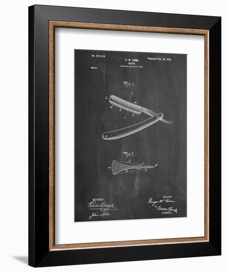 Shaving Razor Patent-null-Framed Art Print