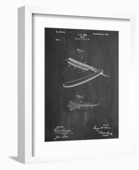 Shaving Razor Patent-null-Framed Art Print