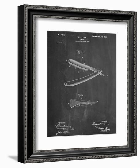 Shaving Razor Patent-null-Framed Art Print