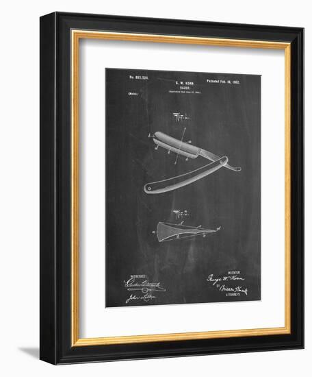 Shaving Razor Patent-null-Framed Art Print