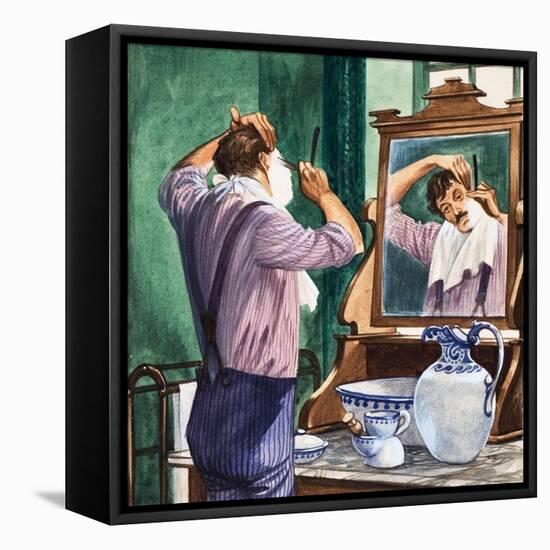 Shaving-Peter Jackson-Framed Premier Image Canvas