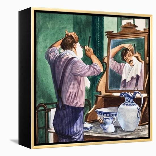 Shaving-Peter Jackson-Framed Premier Image Canvas