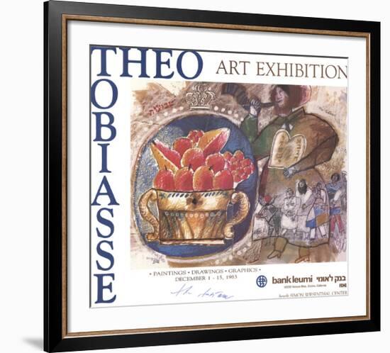 Shavuot: Plate IV (With Border)-Theo Tobiasse-Framed Premium Edition