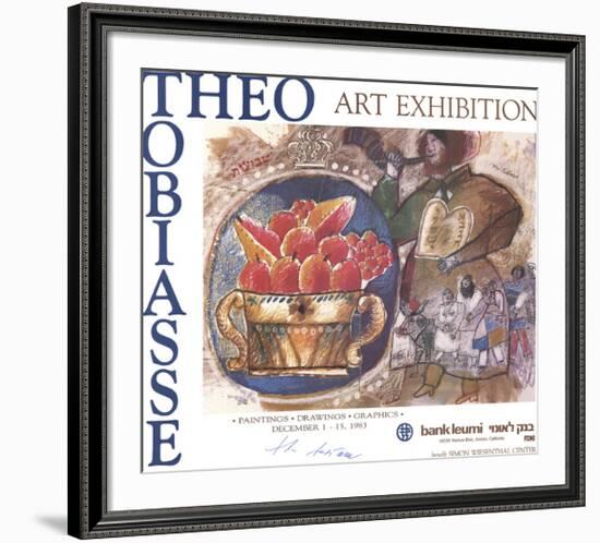 Shavuot: Plate IV (With Border)-Theo Tobiasse-Framed Premium Edition