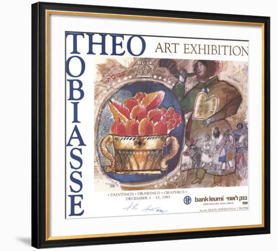 Shavuot: Plate IV (With Border)-Theo Tobiasse-Framed Premium Edition