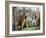 Shawnee Chief Tecumseh Confronting William Henry Harrison in Indiana-null-Framed Giclee Print