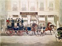 Regent's Circus, Beaufort Coach Starting from the Bull and Mouth-Shayer and Hunt-Giclee Print