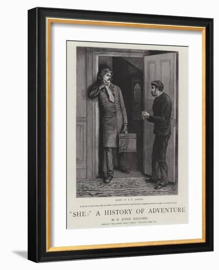 She, a History of Adventure-Edward Killingworth Johnson-Framed Giclee Print