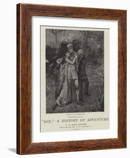 She, a History of Adventure-Edward Killingworth Johnson-Framed Giclee Print