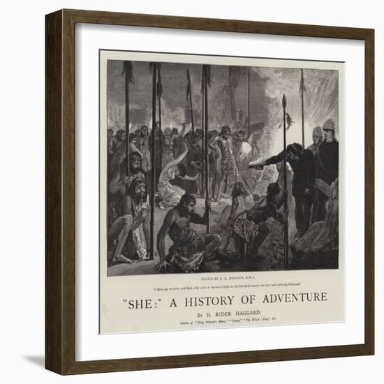 She, a History of Adventure-Edward Killingworth Johnson-Framed Giclee Print