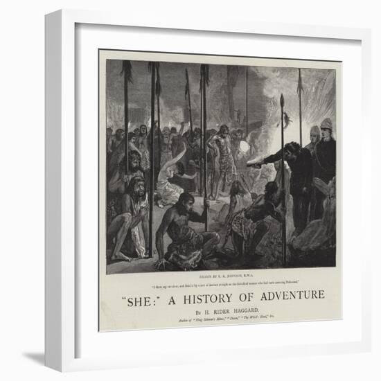 She, a History of Adventure-Edward Killingworth Johnson-Framed Giclee Print