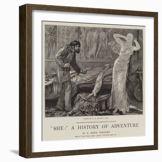 She, a History of Adventure-Edward Killingworth Johnson-Framed Giclee Print