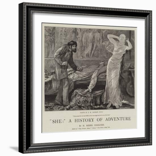 She, a History of Adventure-Edward Killingworth Johnson-Framed Giclee Print