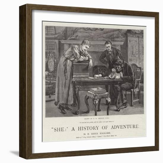 She, a History of Adventure-Edward Killingworth Johnson-Framed Giclee Print