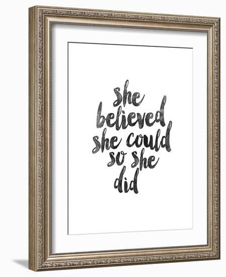 She Believed She Could so she Did-Brett Wilson-Framed Art Print