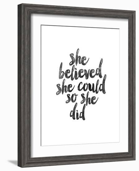 She Believed She Could so she Did-Brett Wilson-Framed Art Print