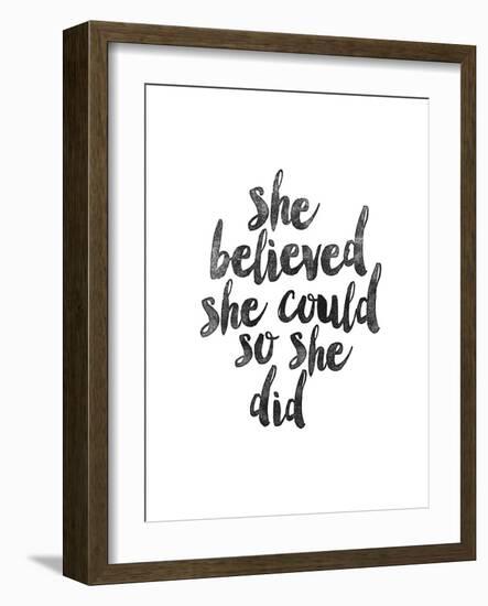 She Believed She Could so she Did-Brett Wilson-Framed Art Print