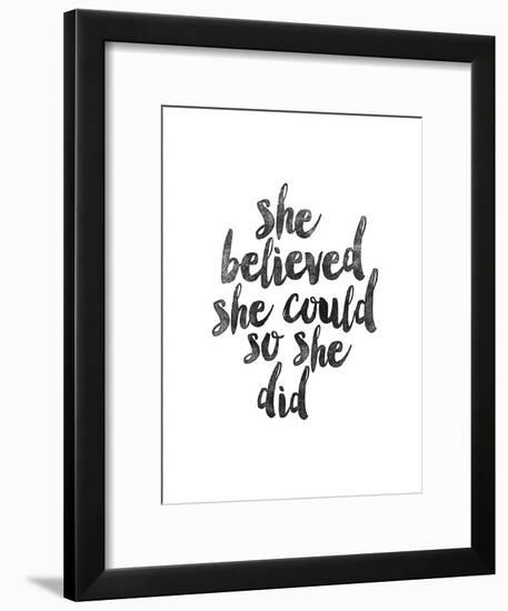 She Believed She Could so she Did-Brett Wilson-Framed Art Print