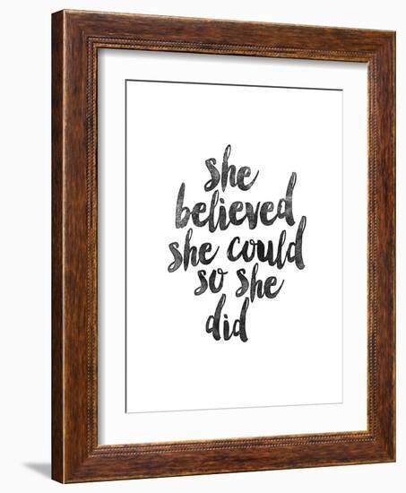 She Believed She Could so she Did-Brett Wilson-Framed Art Print