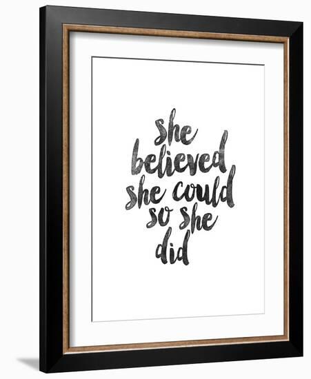 She Believed She Could so she Did-Brett Wilson-Framed Art Print