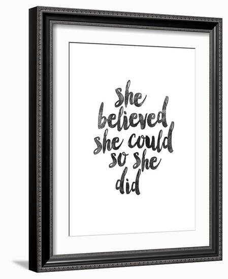 She Believed She Could so she Did-Brett Wilson-Framed Art Print