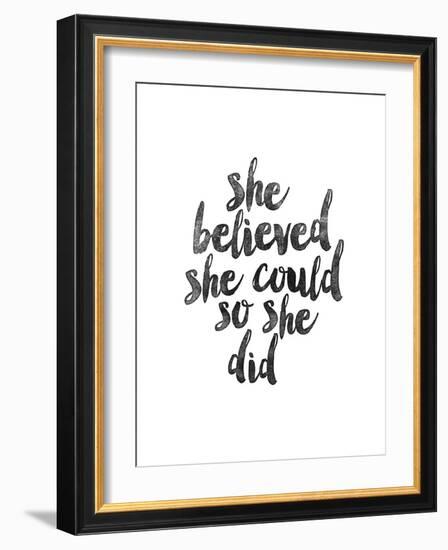 She Believed She Could so she Did-Brett Wilson-Framed Art Print