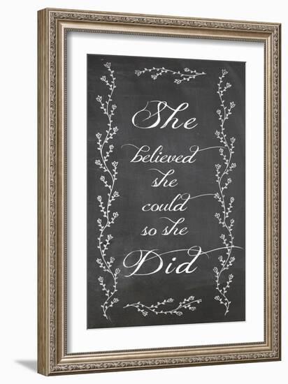 She Believed-Erin Clark-Framed Giclee Print