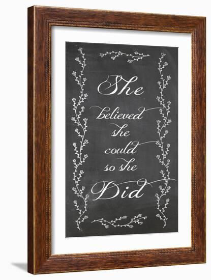 She Believed-Erin Clark-Framed Giclee Print