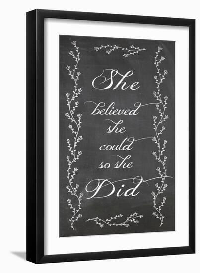 She Believed-Erin Clark-Framed Giclee Print