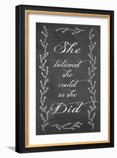 She Believed-Erin Clark-Framed Giclee Print