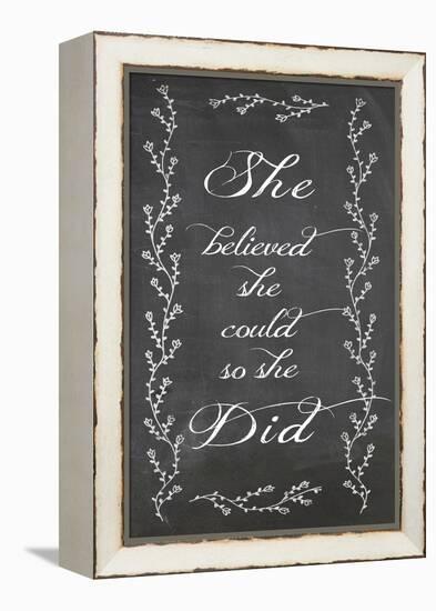 She Believed-Erin Clark-Framed Premier Image Canvas