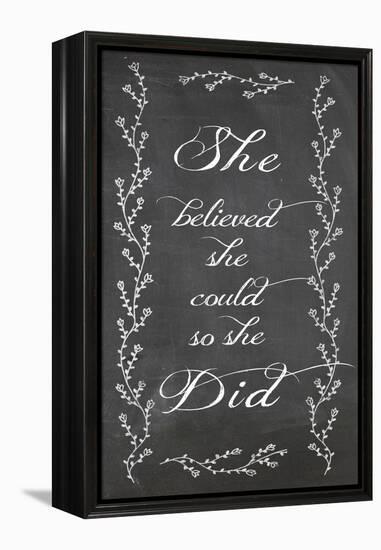 She Believed-Erin Clark-Framed Premier Image Canvas