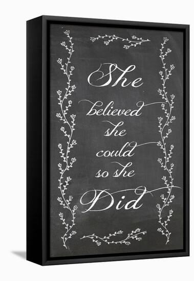 She Believed-Erin Clark-Framed Premier Image Canvas