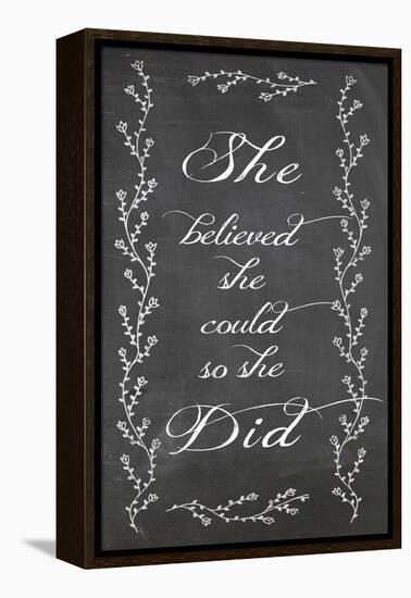 She Believed-Erin Clark-Framed Premier Image Canvas