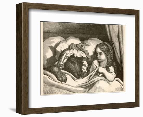 She Could Not Help Noticing How Strangely Her Grandmother Seemed to be Altered-Gustave Dor?-Framed Photographic Print