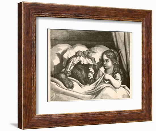 She Could Not Help Noticing How Strangely Her Grandmother Seemed to be Altered-Gustave Dor?-Framed Photographic Print