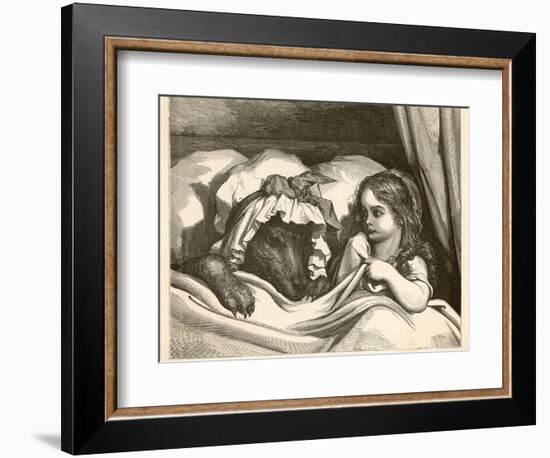 She Could Not Help Noticing How Strangely Her Grandmother Seemed to be Altered-Gustave Dor?-Framed Photographic Print