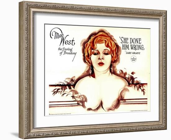 She Done Him Wrong, Mae West, 1933--Framed Art Print