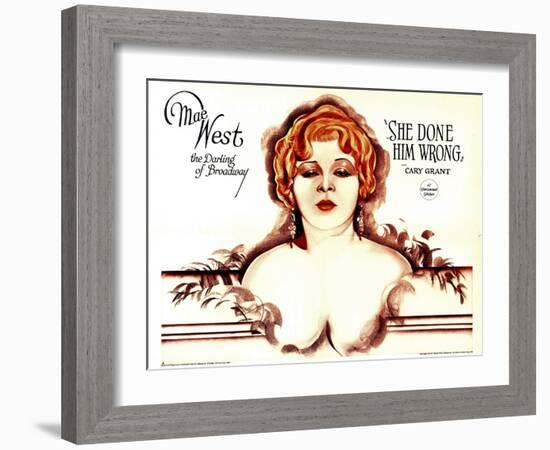 She Done Him Wrong, Mae West, 1933-null-Framed Art Print