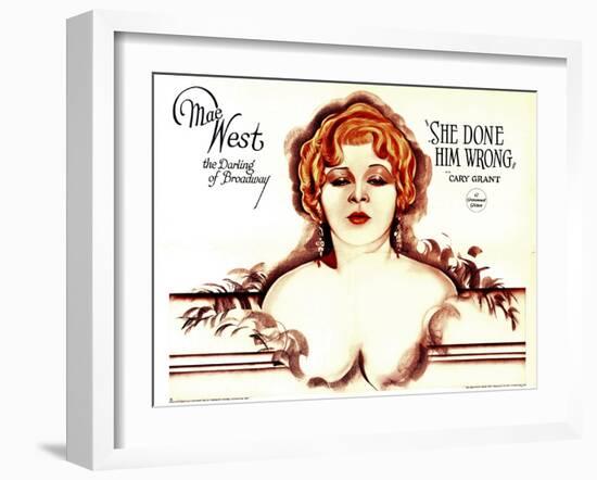 She Done Him Wrong, Mae West, 1933-null-Framed Art Print