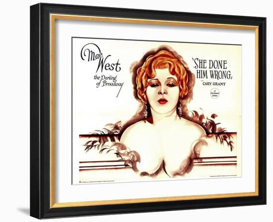 She Done Him Wrong, Mae West, 1933-null-Framed Art Print