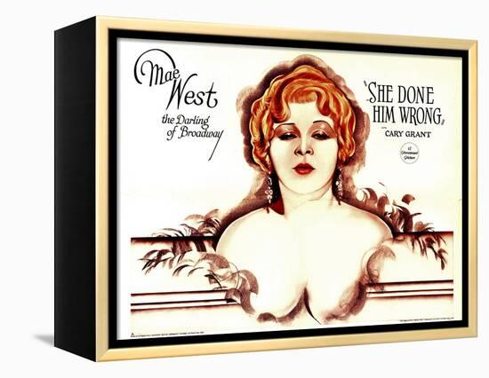 She Done Him Wrong, Mae West, 1933-null-Framed Stretched Canvas