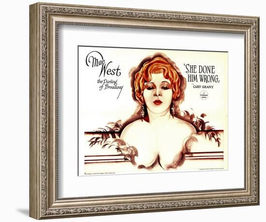 She Done Him Wrong, Mae West, 1933-null-Framed Art Print