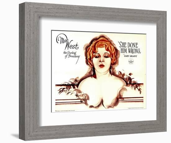 She Done Him Wrong, Mae West, 1933-null-Framed Art Print