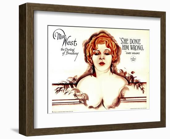 She Done Him Wrong, Mae West, 1933-null-Framed Art Print