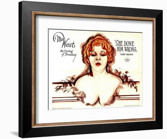 She Done Him Wrong, Mae West, 1933-null-Framed Art Print